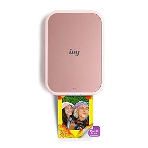 canon ivy 2 mini photo printer print from compatible ios amp android devices sticky-back prints blush pink