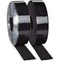 CANOPUS Hook and Loop Tape, Heavy Duty Fastener Strips, Self Adhesive Sticky Back Roll, SJ3571-SJ3572 (Black) for Fastening Panels, Mats, Carpets, Rugs, Tags, 1in x 10ft, Black
