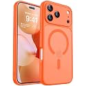 CANSHN Magnetic Shockproof for iPhone 18 Pro Max Case, Orange
