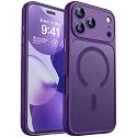 CANSHN Magnetic Shockproof for iPhone 18 Pro Max Case, Deep Purple