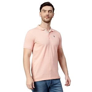 cantabil t-shirt for men l breathable amp soft with color fastness regular fit round neck poly cotton fabric printed pattern