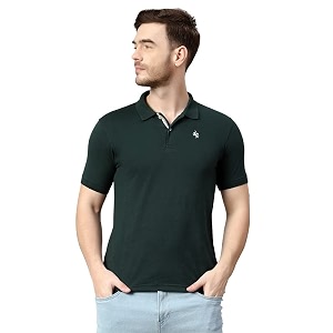 cantabil t-shirt for men l breathable amp soft with color fastness regular fit round neck poly cotton fabric printed pattern