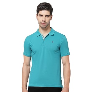 cantabil t-shirt for men l breathable amp soft with color fastness regular fit round neck poly cotton fabric printed pattern