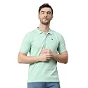 Cantabil T-Shirt for Men l Breathable &amp; Soft with Color Fastness Regular Fit Round Neck Poly Cotton Fabric Printed Pattern