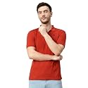 Cantabil T-Shirt for Men l Breathable &amp; Soft with Color Fastness Regular Fit Round Neck Poly Cotton Fabric Printed Pattern