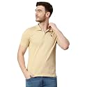 Cantabil T-Shirt for Men l Breathable &amp; Soft with Color Fastness Regular Fit Round Neck Poly Cotton Fabric Printed Pattern