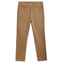 Cantabil Beige Solid Cotton Non Pleated Regular