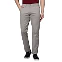 Cantabil Black Solid Non Pleated Regular Fit