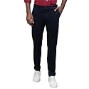 Cantabil Black Solid Non Pleated Regular Fit