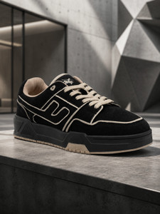 CANTABIL Canatbil Mens Black Colourblock Casual Sneakers