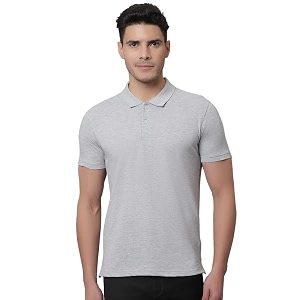 Cantabil Mens Solid Regular Fit T-Shirt