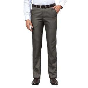 Cantabil Men Self Design Non Pleated Regular