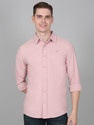 CANTABIL Men Solid Casual Pink Shirt