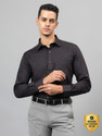 CANTABIL Men Solid Formal Black Shirt