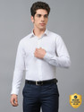CANTABIL Men Solid Formal White Shirt