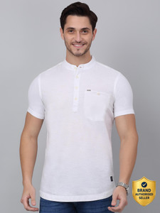 CANTABIL Men Solid Straight Kurta