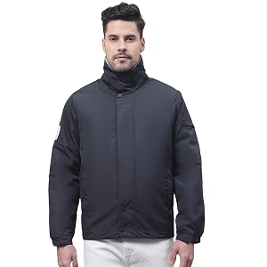 Cantabil Navy-Blue Winter Wear Jacket Full Sleeve