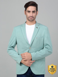 cantabil self design single breasted casual men blazer