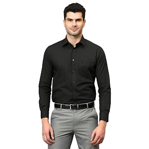 Cantabil Solid Shirt Collar Full Sleeve Regular