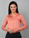 CANTABIL Women Solid Formal Pink Shirt
