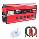 Cantonape 5000W Power Inverter 12V to 110V/120V DC to AC with LCD Display