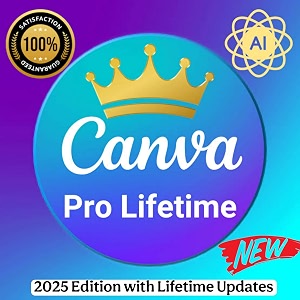canva pro lifetime subscription with ai 1 user  activates on your account  genuine license with all ai tools included  magic studio  visual suite 20 canva code canva sheets magic charts ai image generation  multi-device support with cloud storage latest 2025 edition all devices supported win mac ipad android ios m1 m2 m3 m4