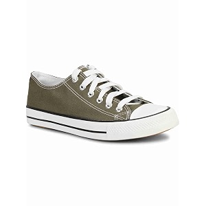 mozafia comfortable fashion lace-up sneakers with classic low tops canvas casual shoes for men mzf-n-all-sport-armygreen-9
