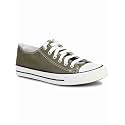 MOZAFIA Comfortable Fashion Lace-up Sneakers with Classic Low Tops Canvas Casual Shoes for Men (MZF-N-All-Sport-ArmyGreen-9)