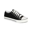 MOZAFIA Comfortable Canvas Lace-up Casual Sneakers Shoes for Men's (MZF-All-Sport-Blackwhite-6)