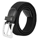 Canvas Elastic Fabric Woven Stretch Multicolored Braided Belts