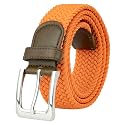 Canvas Elastic Fabric Woven Stretch Multicolored Braided Belts