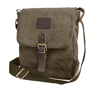 canvas messenger bag topwolf small crossbody bag casual travel working tools bag shoulder bag hold phone handset anti theft