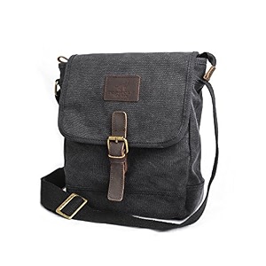canvas messenger bag topwolf small crossbody bag casual travel working tools bag shoulder bag hold phone handset anti theft
