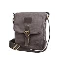Canvas Messenger Bag TOPWOLF Small Crossbody Bag Casual Travel Working Tools Bag Shoulder Bag Hold Phone Handset Anti Theft