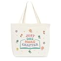 Canvas Tote Bag, Library Shoulder Bag For Reader Bookish Women Friend Bookworm