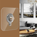 CANWAY 8 Pcs Self Adhesive Hooks for Hanging Photo frame, Used for Home and Bathroom Accessories bear up to 8 kg Hook 8 (Pack of 8)