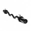CAP 47" Olympic EZ Curl Bar | Heavy Duty Solid Steel, 200 lb Capacity