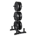 CAP 2-inch Olympic Bumper Plate Weight Set | 100-370 lbs | Multiple Colors | Storage Rack Optional