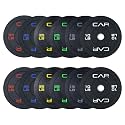 CAP 2-inch Olympic Bumper Plate Weight Set | 100-370 lbs | Multiple Colors | Storage Rack Optional