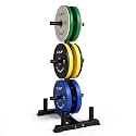 CAP 2-inch Olympic Bumper Plate Weight Set | 100-370 lbs | Multiple Colors | Storage Rack Optional