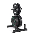 CAP 2-inch Olympic Bumper Plate Weight Set | 100-370 lbs | Multiple Colors | Storage Rack Optional
