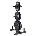 CAP 2-inch Olympic Bumper Plate Weight Set | 100-370 lbs | Multiple Colors | Storage Rack Optional