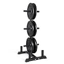 CAP 2-inch Olympic Bumper Plate Weight Set | 100-370 lbs | Multiple Colors | Storage Rack Optional
