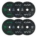 CAP 2-inch Olympic Bumper Plate Weight Set | 100-370 lbs | Multiple Colors | Storage Rack Optional