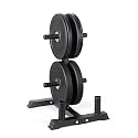 CAP 2-inch Olympic Bumper Plate Weight Set | 100-370 lbs | Multiple Colors | Storage Rack Optional