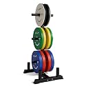 CAP 2-inch Olympic Bumper Plate Weight Set | 100-370 lbs | Multiple Colors | Storage Rack Optional