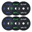 CAP 2-inch Olympic Bumper Plate Weight Set | 100-370 lbs | Multiple Colors | Storage Rack Optional