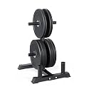CAP 2-inch Olympic Bumper Plate Weight Set | 100-370 lbs | Multiple Colors | Storage Rack Optional