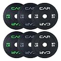 CAP 2-inch Olympic Bumper Plate Weight Set | 100-370 lbs | Multiple Colors | Storage Rack Optional