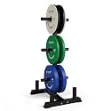 CAP 2-inch Olympic Bumper Plate Weight Set | 100-370 lbs | Multiple Colors | Storage Rack Optional